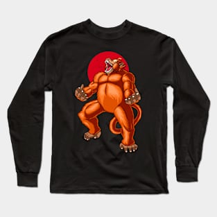 goku moon Long Sleeve T-Shirt